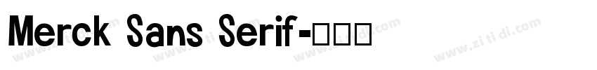 Merck Sans Serif字体转换